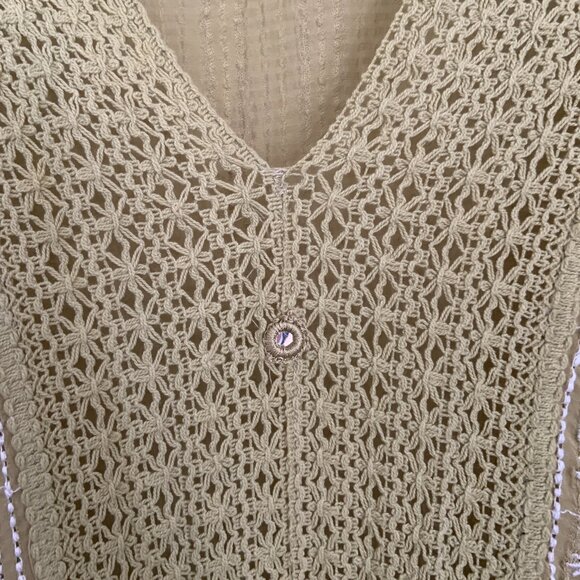 Zara Women's Embroidered 100% Cotton Tunic Maxi Dress Shisha Green Size S - Picture 12 of 14